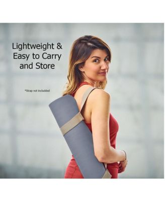 72 x 24" High Density 0.5" Thick Non Slip Home Workout Yoga Mat, Black