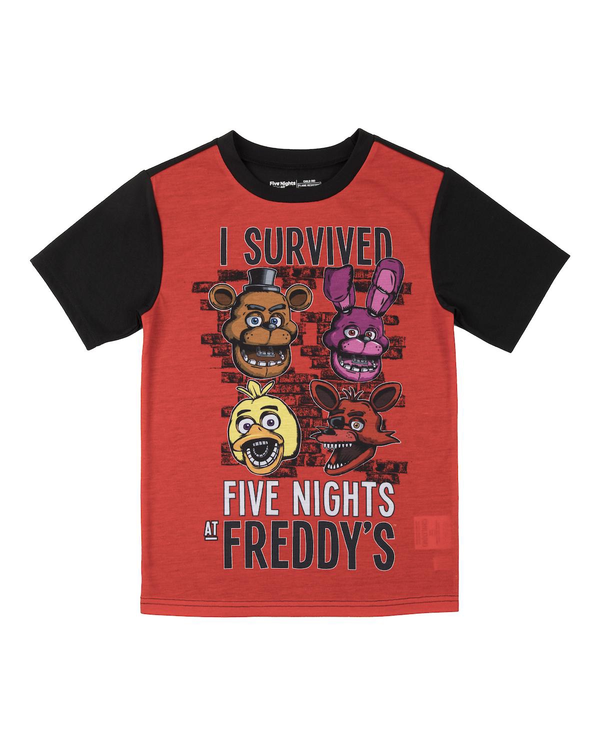 Five Nights at Freddy's Boys Youth Sleepwear Set Tee Shirt, Sleep Shorts, Sleep Pants