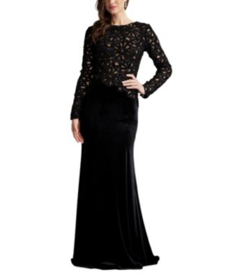 【TADASHI SHOJI】SINNOTT CHENILLE 刺繍入りガウン Tadashi Shoji Sinnott Chenille Embroidered Gown - Macy's