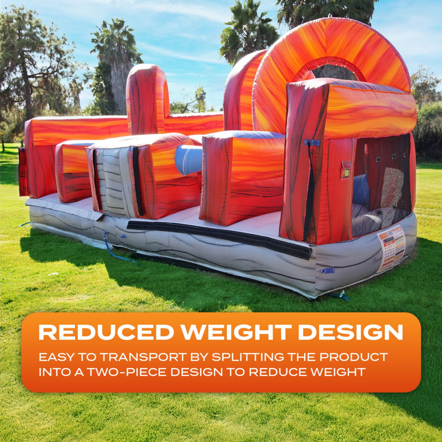 Детские игрушки Jumporange Shadow Obstacle Course with Blower, 4-Piece Bounce House, Ages 3+, цвет: Open Miscellaneous — фото 2