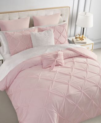 Kiss Pleat Plush 7-Pc. Comforter Set, King