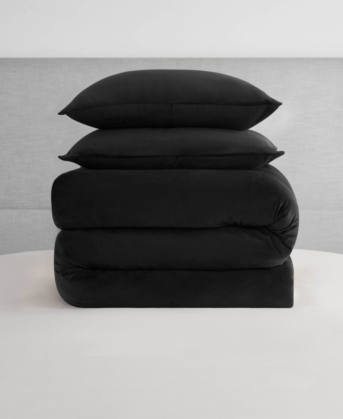 Shop Juicy Couture Velour 3-pc. Comforter Set, Full/queen In Black