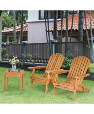 3 Pieces Adirondack Conversation Sets with Widened Armrest