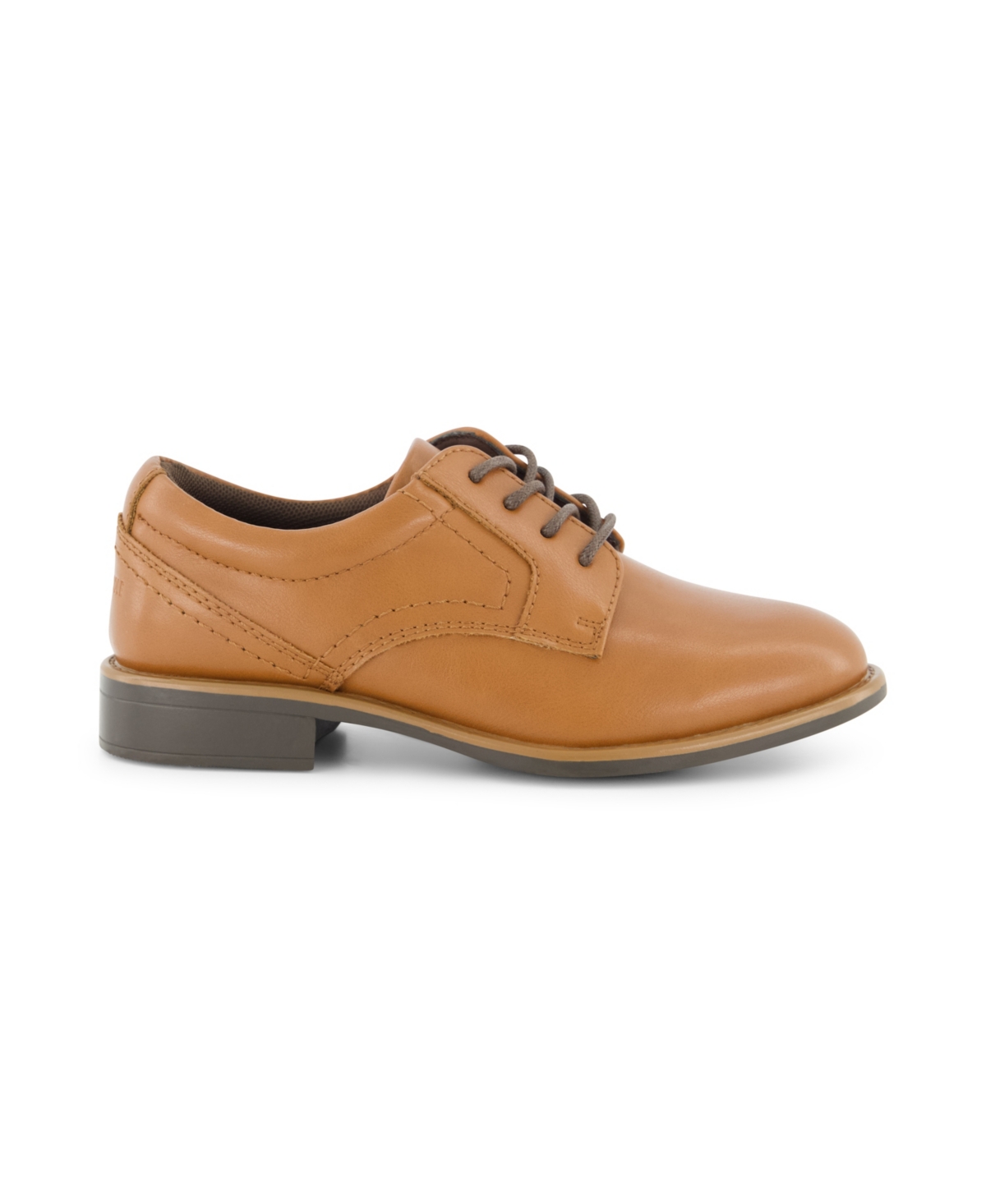 Kenneth Cole New York Kenneth Cole Little Boys Damian Calder Lace-up Dress Shoe In Cognac