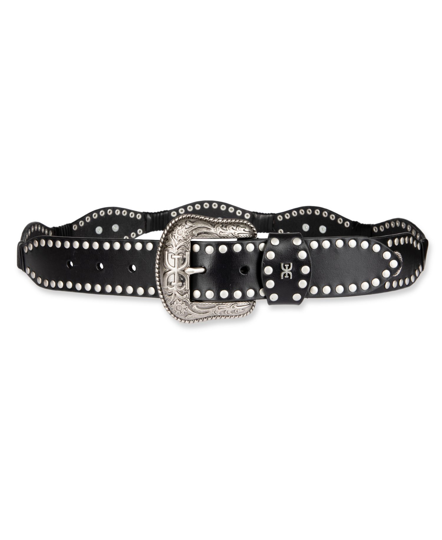 Women's Western Concho Scalloped Belt