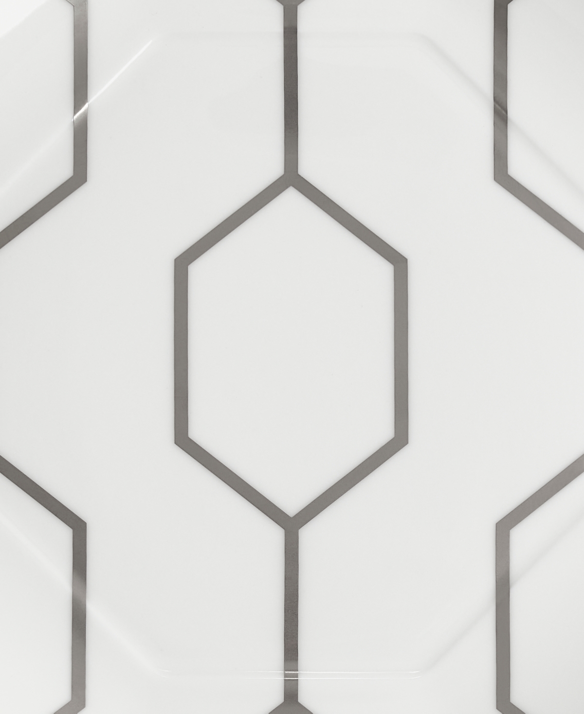 Wedgwood Gio Platinum Accent Plate Octagonal, 9.1"