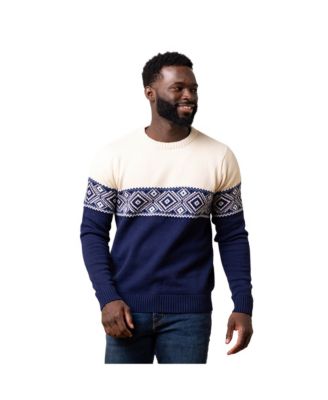Men's Crew Neck Fair Isle Sweater