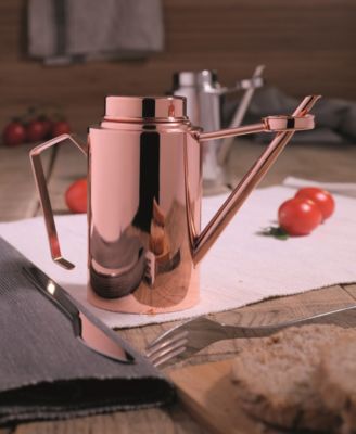 OLIPAC Stainless Steel 400 ml Olive Oil Cruet with Drop Catcher