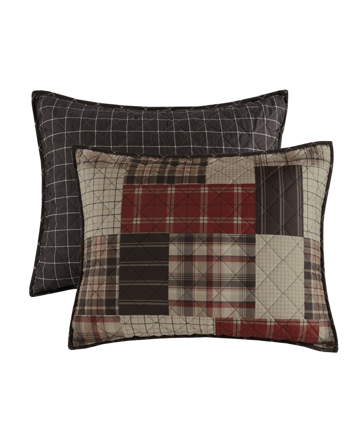 Madison Park Timber Reversible 3-pc. Quilt Set, Full/queen In Red,black