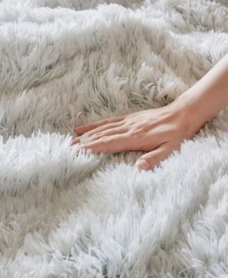 Malea Shaggy Faux-Fur 3-Pc. Comforter Set, Full/Queen