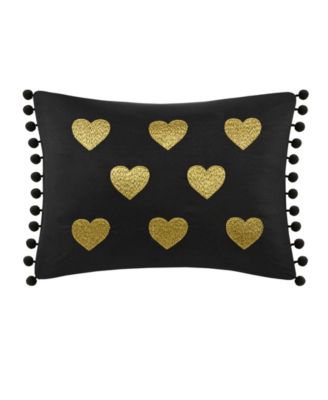 Rosalie Metallic Heart 3-Pc. Comforter Set, Twin/Twin XL