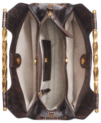 Donna Karan New York Metallic Snake Commack Triple Compartment