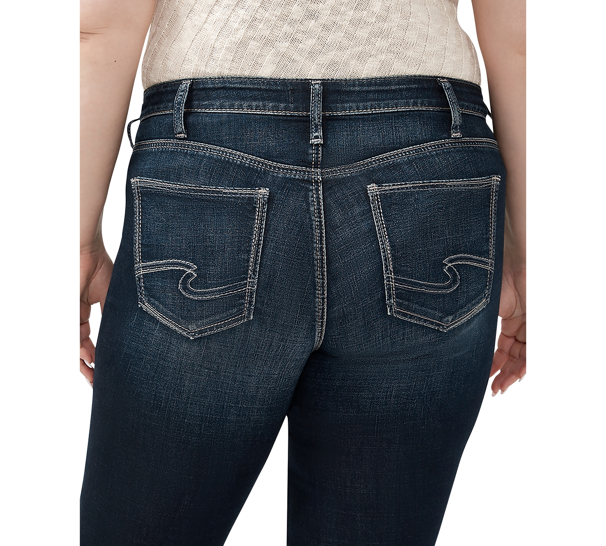 Silver Jeans Co. Plus Size Suki Mid-Rise Curvy-Fit Skinny Jeans