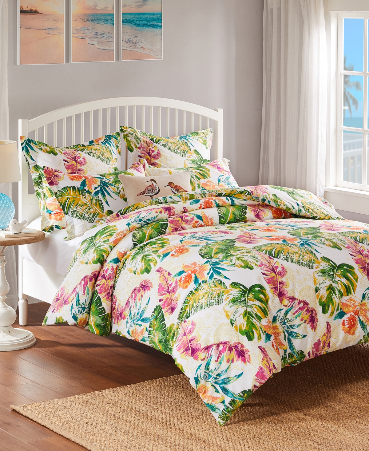 MACY'S TROPICS 2-PC. DUVET COVER SET, TWIN/TWIN XL 