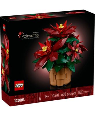 Icons Poinsettia Plant Decor Building Set 10370