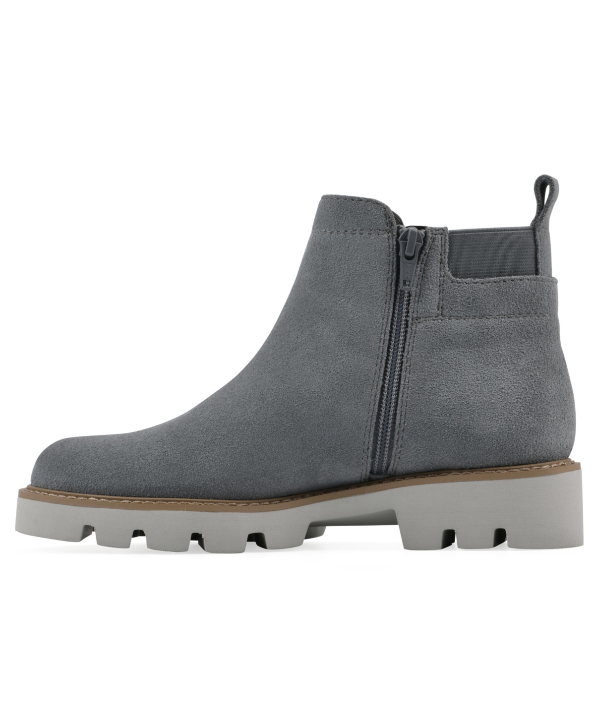 White Mountain Women's Glassie Lug Sole Chelsea Booties