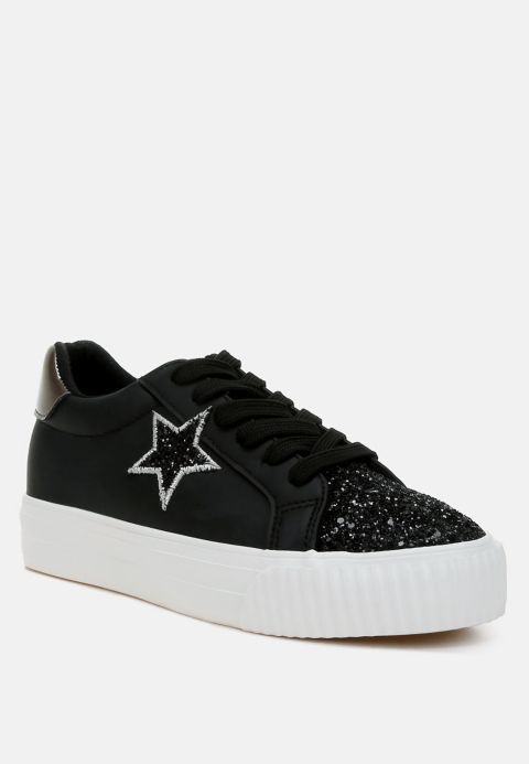 Женские кроссовки London Rag Merida Glitter Patch Chunky, цвет: Серебряный
