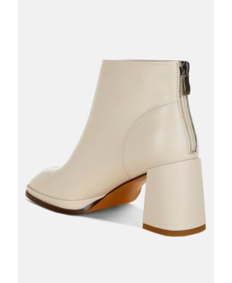 Womens Armada Genuine Leather Square Toe Boots