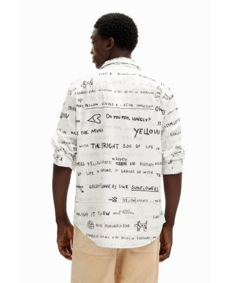 Men's Long-sleeve shirt with lettering