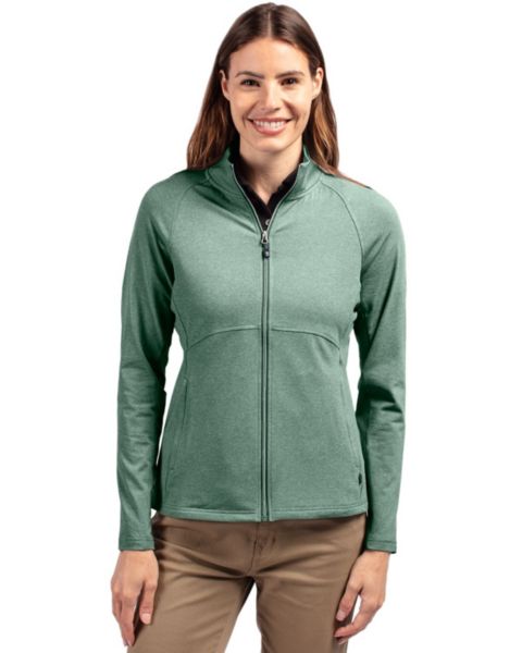 Женские куртки Cutter & Buck Cutter and Buck Adapt Knit Heather Long Sleeve Full Zip