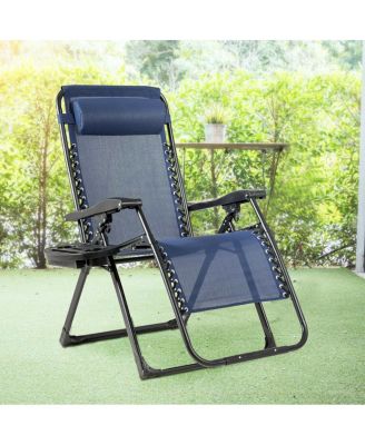 Oversize Lounge Chair with Cup Holder of Heavy Duty for outdoor