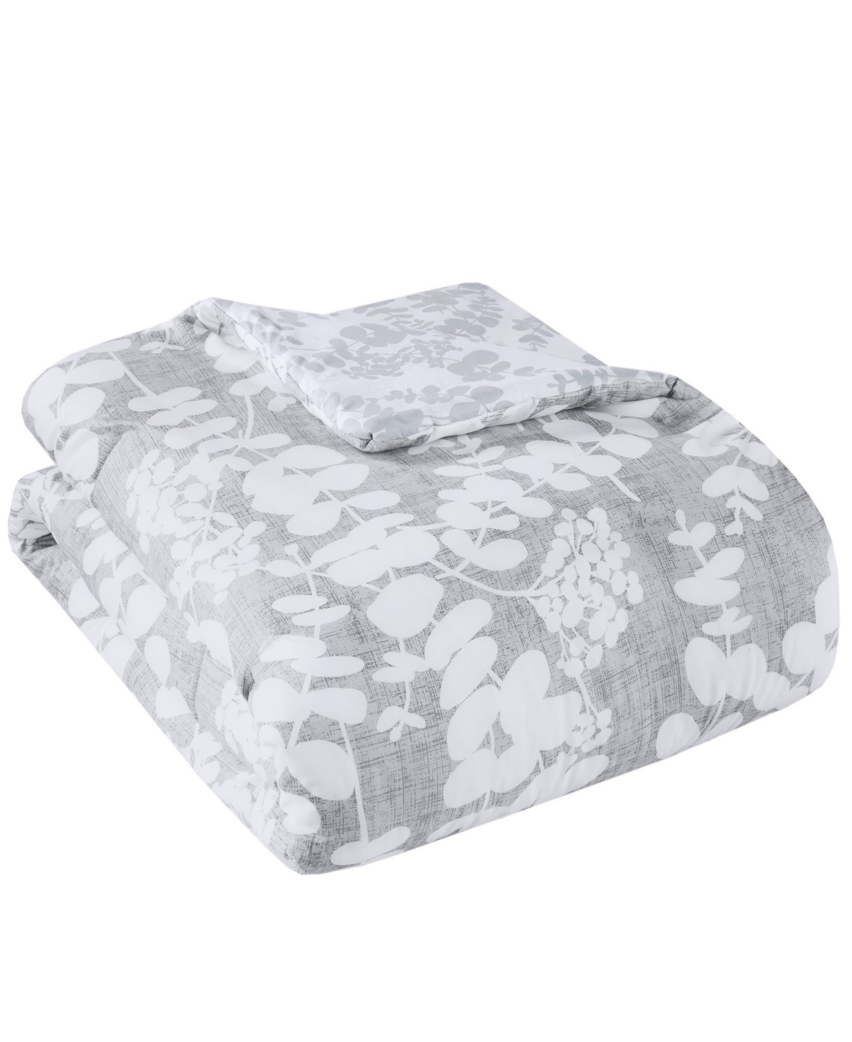 510 Design Aria Floral Print Reversible 2-pc. Comforter Set, Twin/twin Xl In Gray