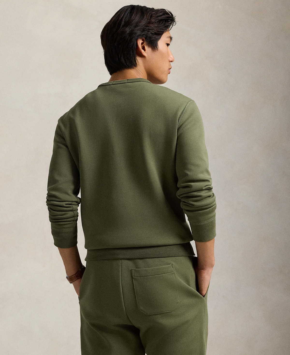 Polo Ralph Lauren Men's Leather-Pony Double-Knit Sweatshirt