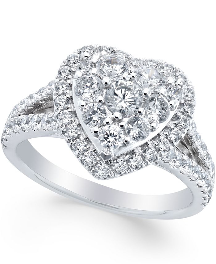 Macy's heart shaped ring sale