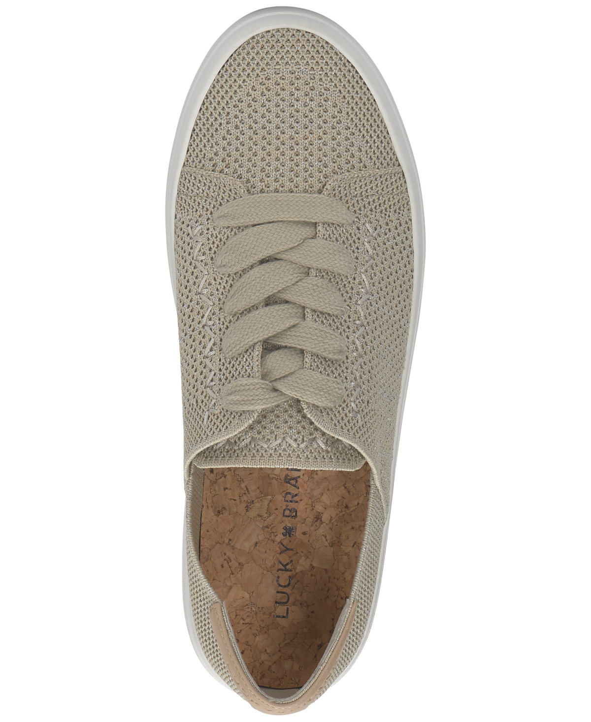 LUCKY BRAND WOMEN'S TALENA KNIT LACE-UP SNEAKERS 
