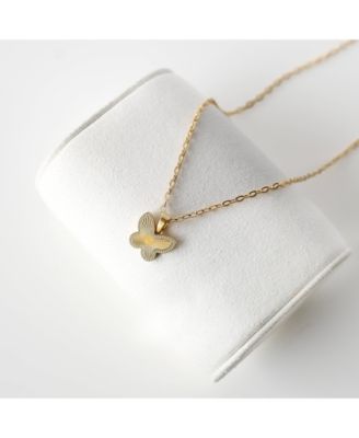 Gold Filled Dainty Chain With Butterfly Charm Necklace