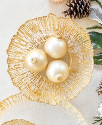 Rufolo Glass Gold Large Deep Bowl