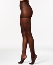 Silkies Ivory Ultra Control Top Tights With Ultra Sheer Legs Size Medium 