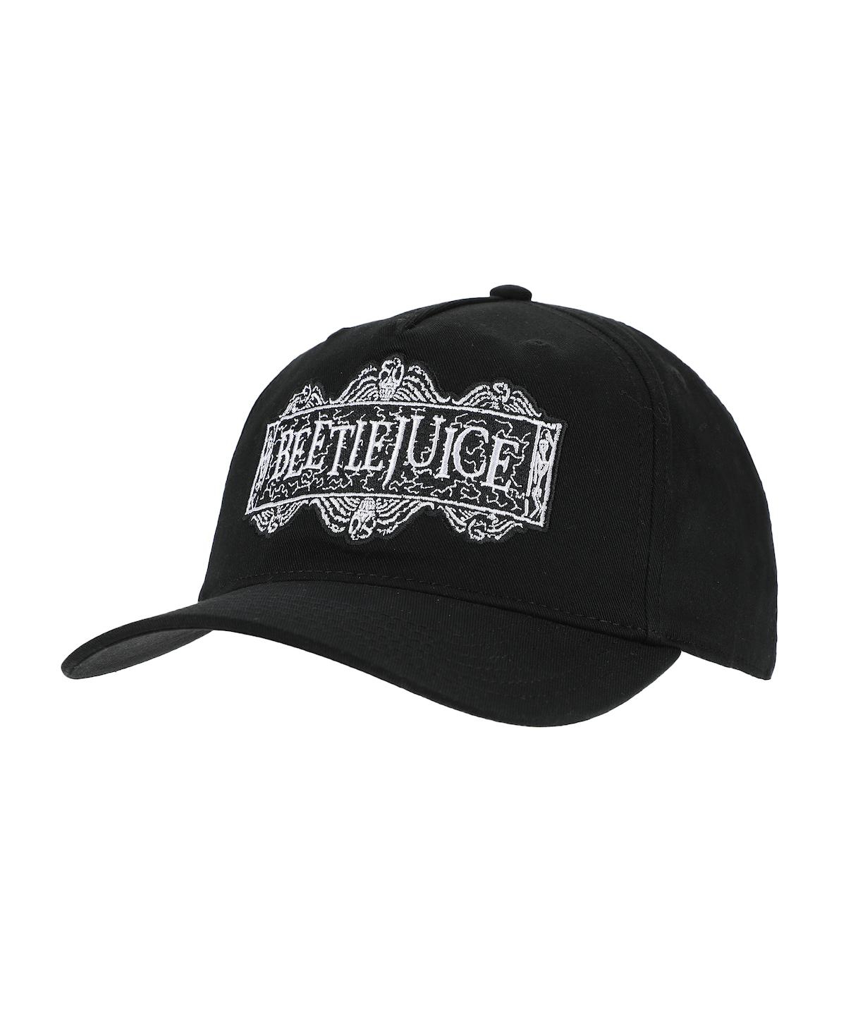 Men's Movie Logo Black Snapback Hat - Black