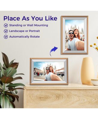10.1" WiFi Frameo Digital Picture Frame - 32GB Built in Storage