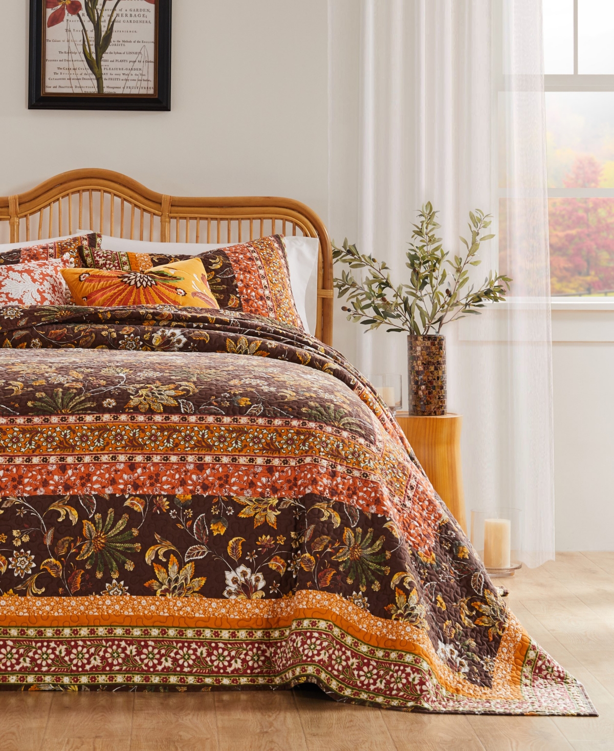 Greenland Home Fashions Greenland Home Audrey Classic Bedspread Sets In Chocolate