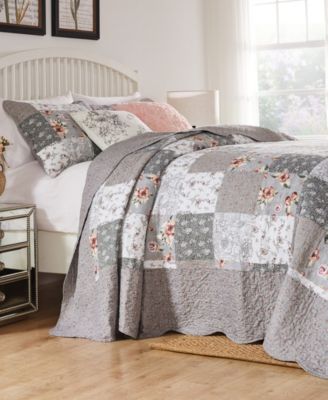 Giulia Floral Print 3-Pc. Bedspread Set, King