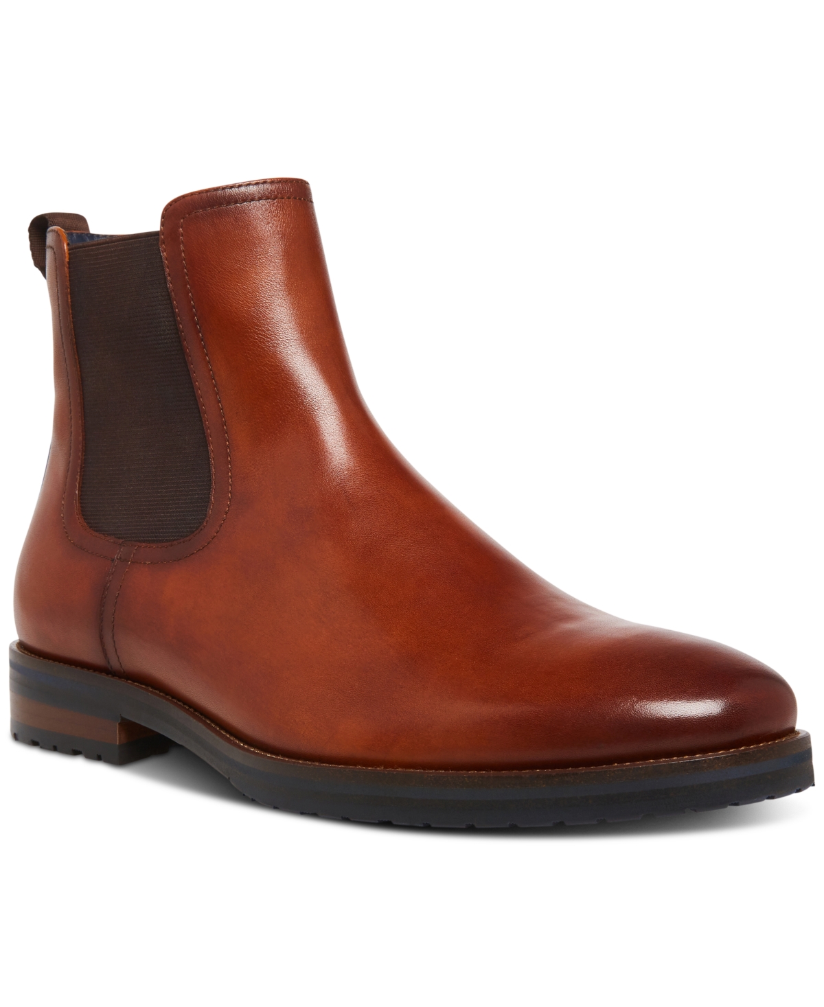 Steve Madden Men's Sverne Chelsea Boots In Tan Leather
