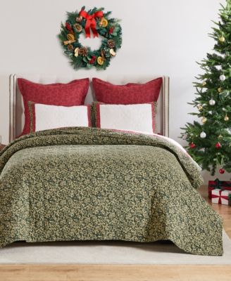 Christmas Tree Holiday 3-Pc. Quilt Set, Full/Queen