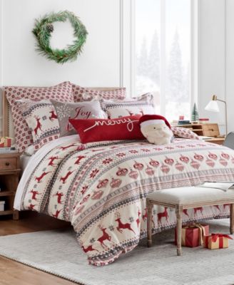 Silent Night Reversible 3-Pc. Comforter Set, King/California King