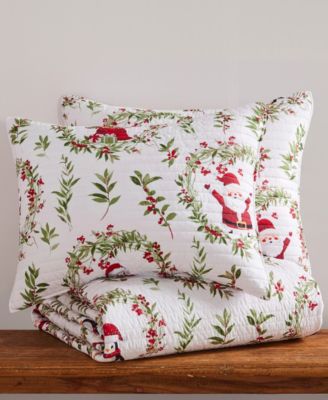 Merry Bright Pine Plaid Reversible 3-Pc. Quilt Set, Full/Queen