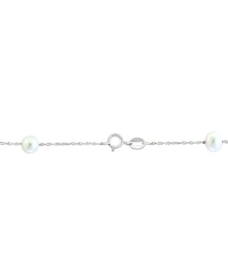 EFFY&reg; Cultured Freshwater Pearl Station 18" Necklace in 14k Gold (5-1/2mm)