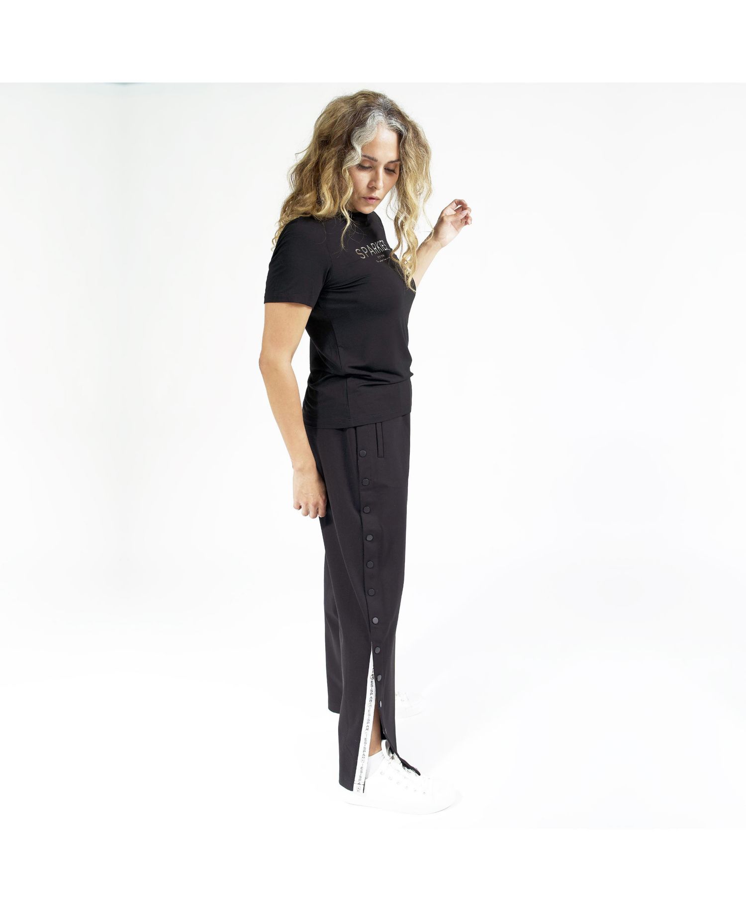 Plus Size Adaptive Pants With Full Side Seam Opening