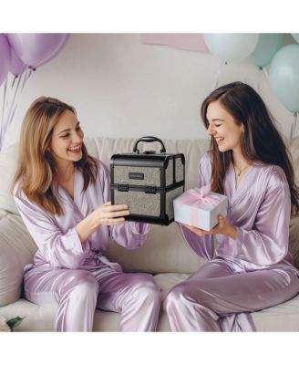 Makeup Train Case Cosmetic Organizer