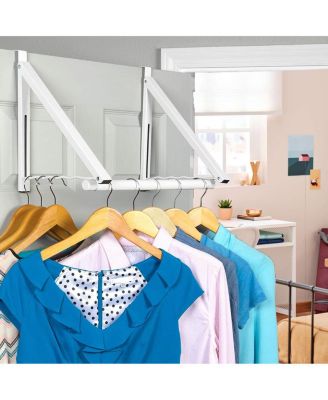 Over The Door Hanger Foldable and Expandable Rod for Hanging Towels, Coats &amp; Clothes