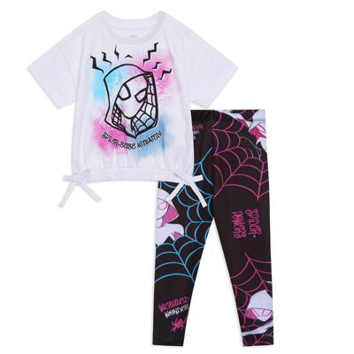 Ghost-Spider Girls' 2-Piece T-Shirt and Leggings Set
