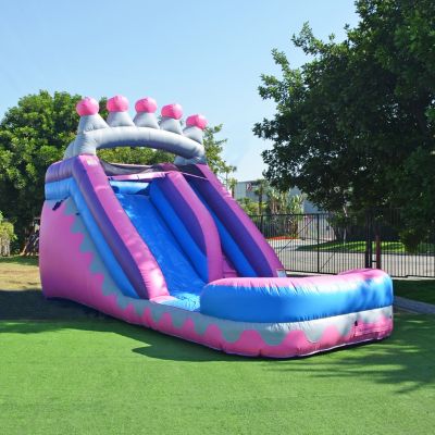 14 FT Princess Tiara Commercial Grade Water Slide with Pool (with Blower)