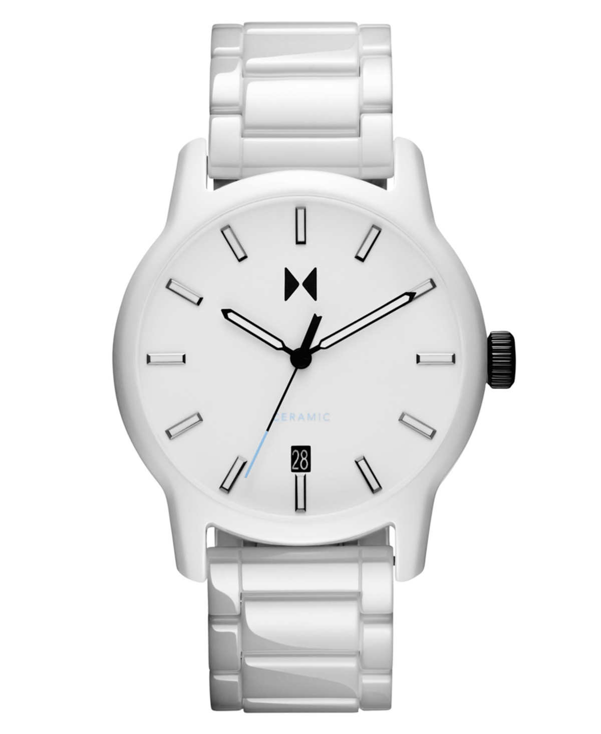 Men's Classic Ii White Ceramic Bracelet Watch ,44mm - White