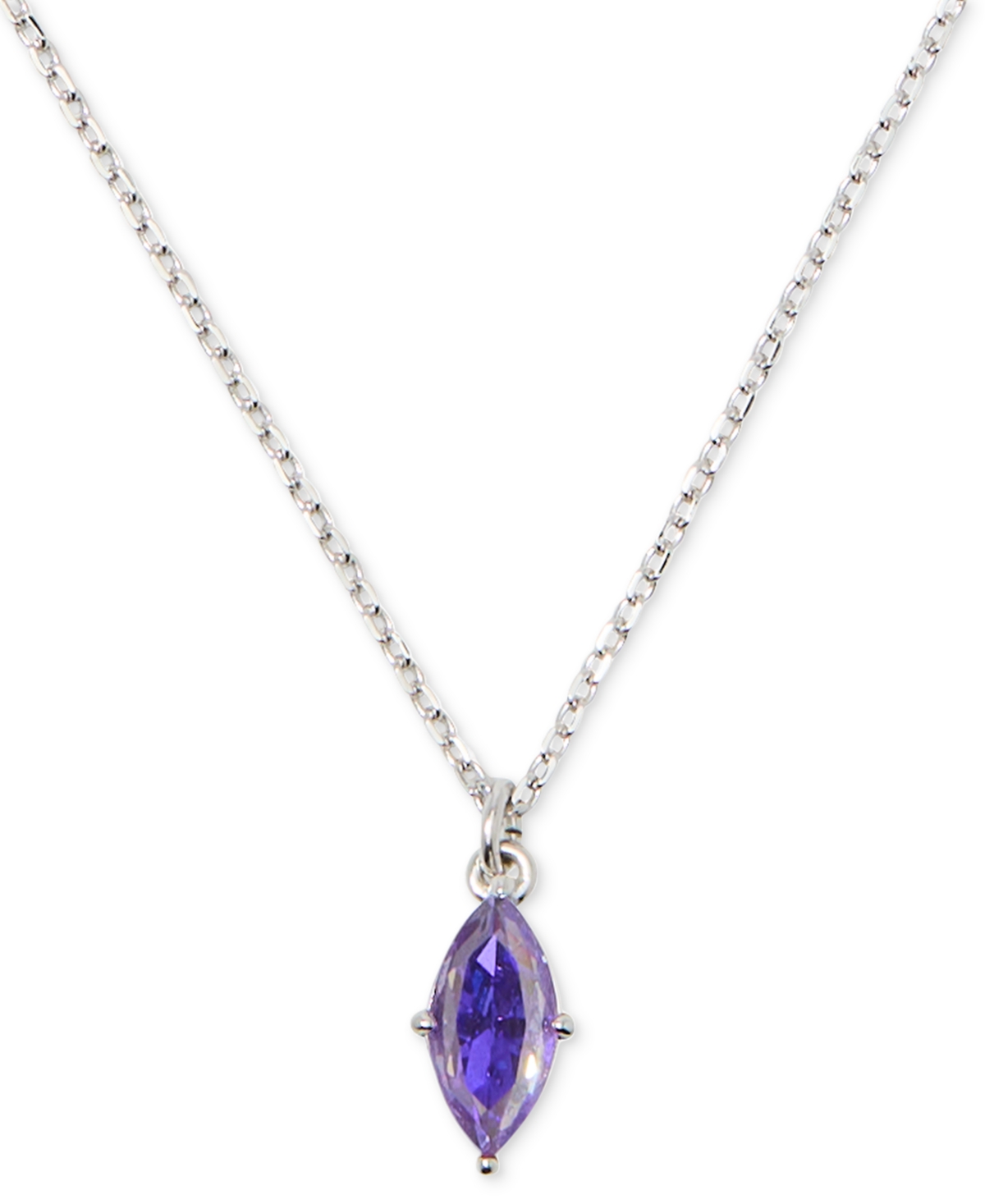 Kate Spade Signature Solitaire Pendant Necklace, 16" + 3" Extender In Light Amet
