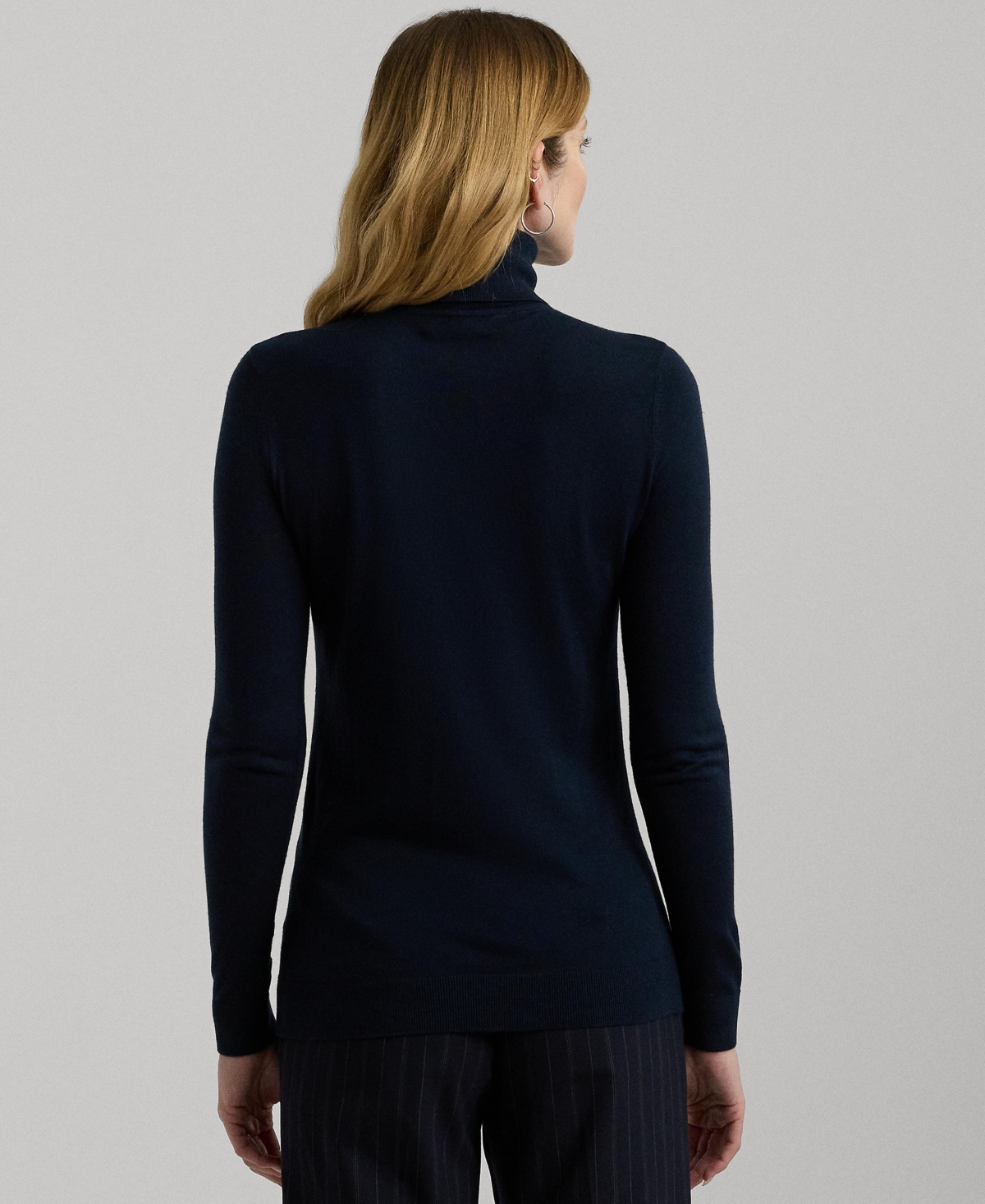 Lauren Ralph Lauren Women's Silk-Blend Turtleneck Sweater