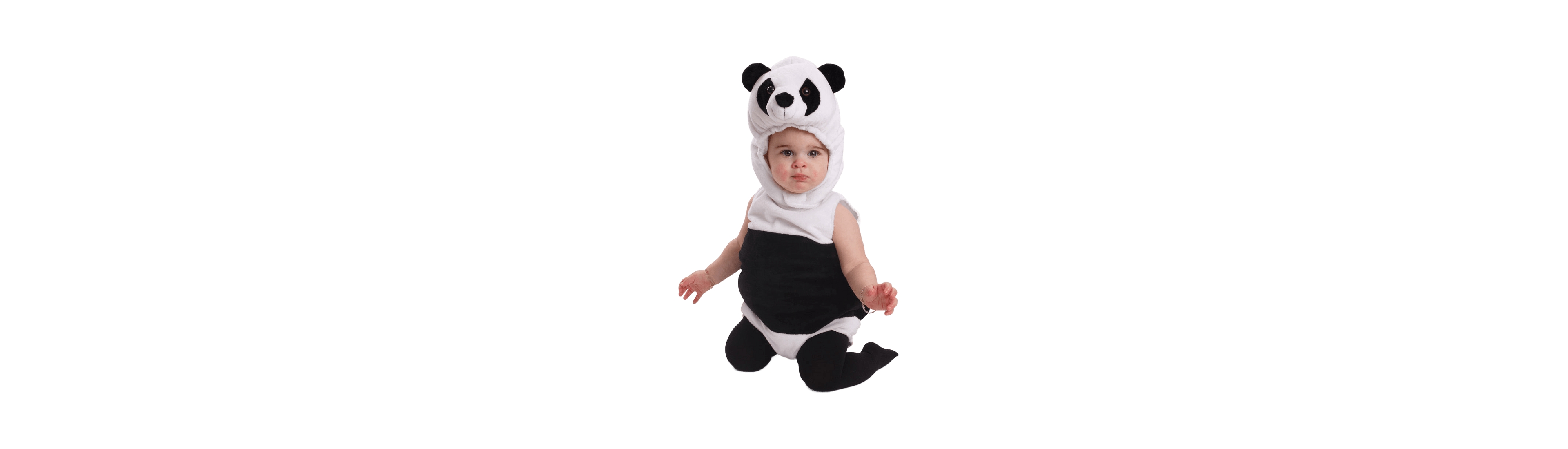 Dress Up America Panda Onesie and Hood Costume Set